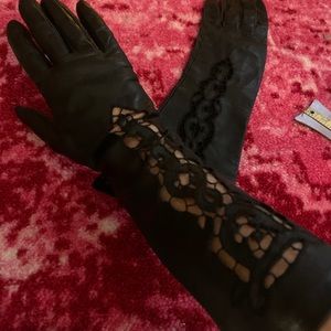 Vintage leather opera gloves